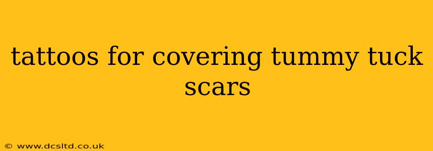 tattoos for covering tummy tuck scars