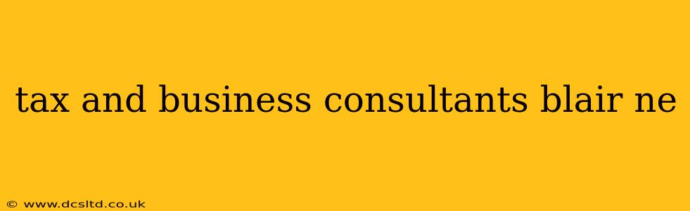 tax and business consultants blair ne