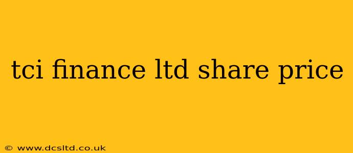tci finance ltd share price