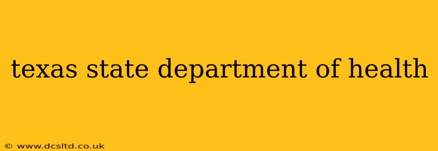texas state department of health