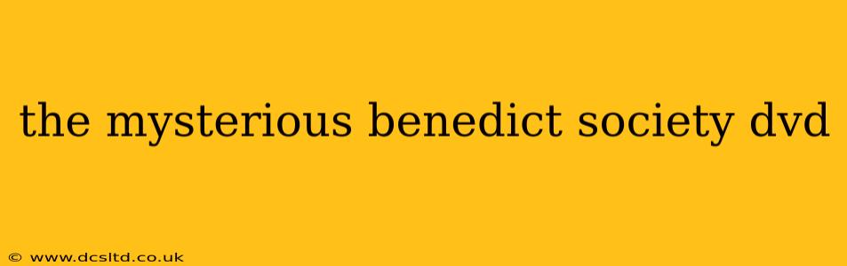 the mysterious benedict society dvd
