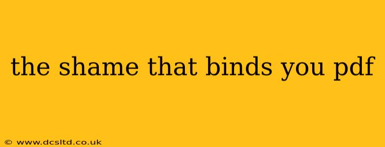 the shame that binds you pdf