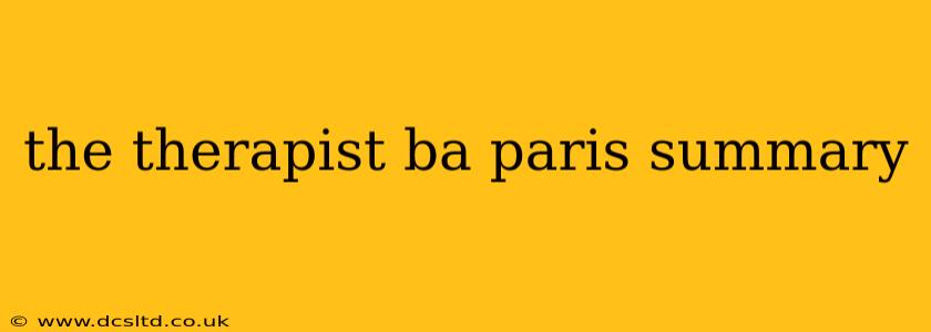 the therapist ba paris summary