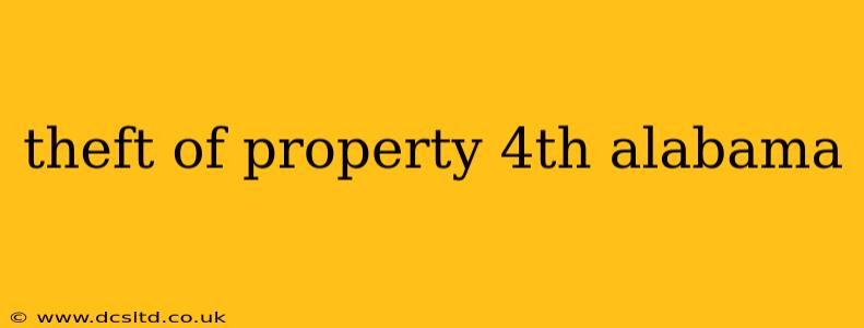 theft of property 4th alabama