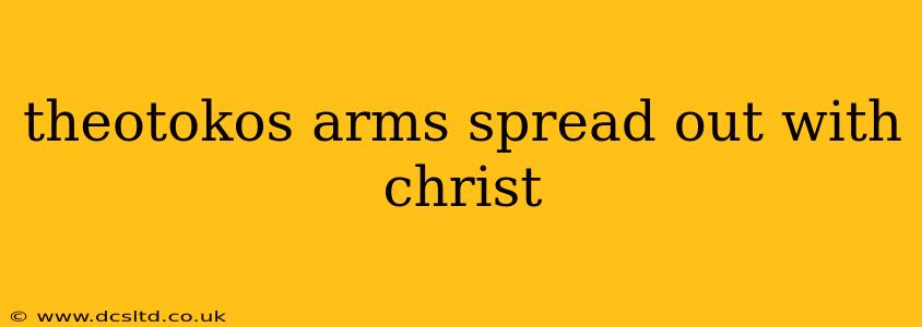 theotokos arms spread out with christ