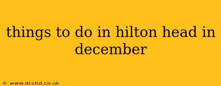 things to do in hilton head in december