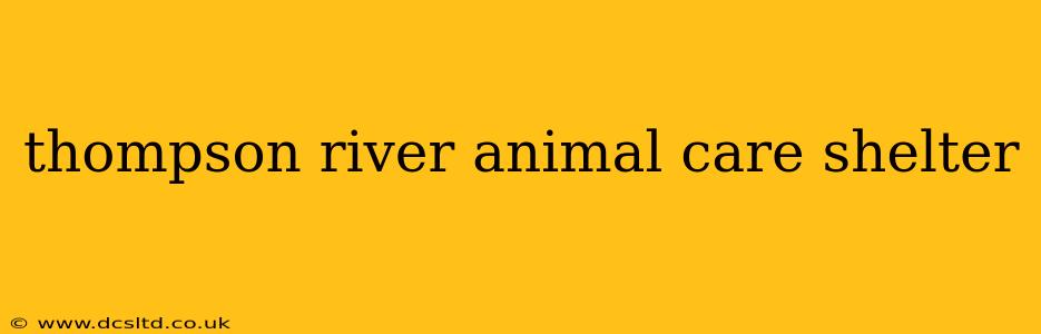thompson river animal care shelter