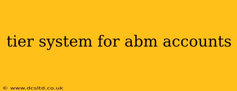 tier system for abm accounts