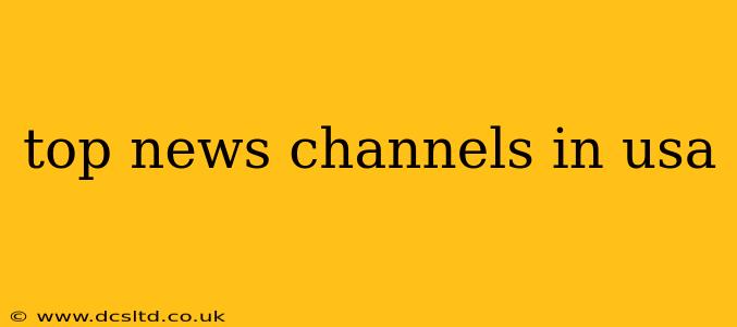 top news channels in usa