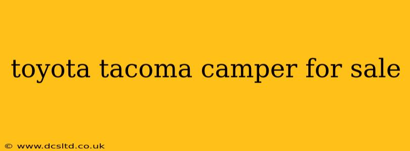 toyota tacoma camper for sale