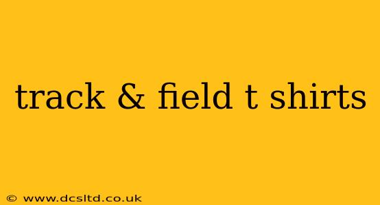 track & field t shirts