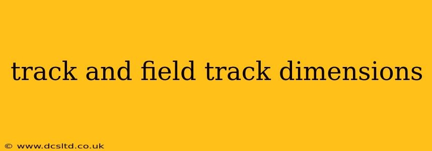 track and field track dimensions