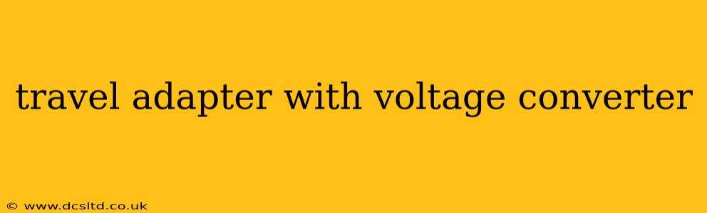travel adapter with voltage converter