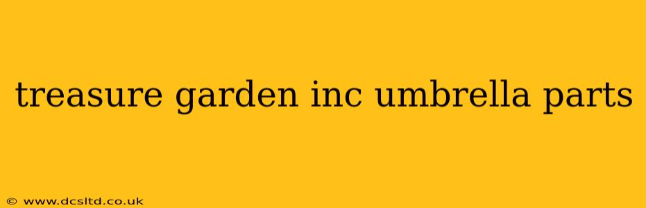 treasure garden inc umbrella parts