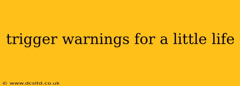 trigger warnings for a little life