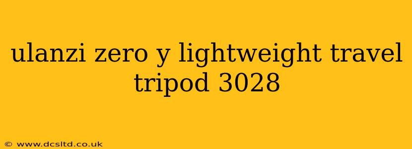 ulanzi zero y lightweight travel tripod 3028