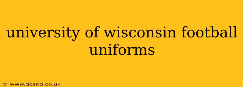 university of wisconsin football uniforms