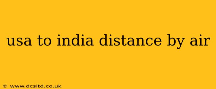 usa to india distance by air
