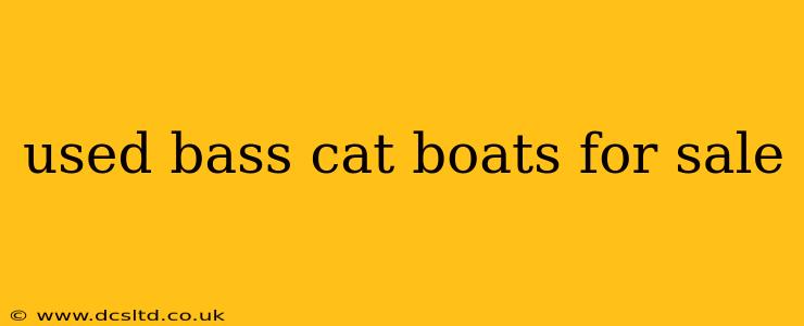 used bass cat boats for sale