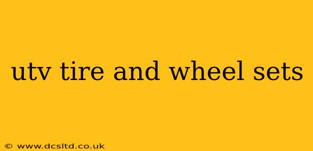 utv tire and wheel sets