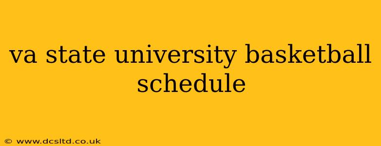 va state university basketball schedule