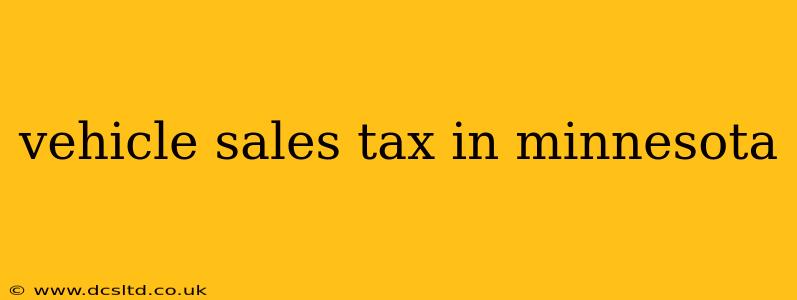 vehicle sales tax in minnesota