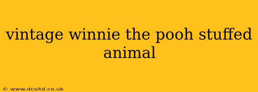 vintage winnie the pooh stuffed animal