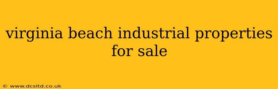 virginia beach industrial properties for sale