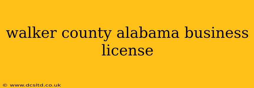 walker county alabama business license