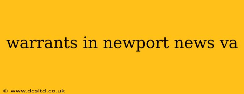 warrants in newport news va