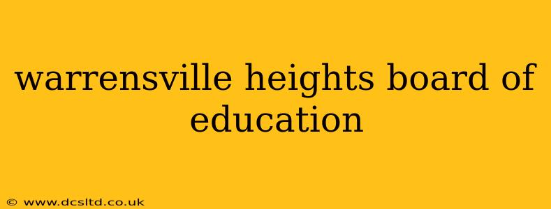 warrensville heights board of education