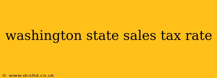 washington state sales tax rate
