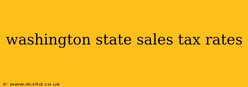 washington state sales tax rates