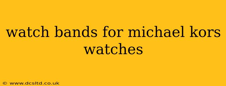 watch bands for michael kors watches