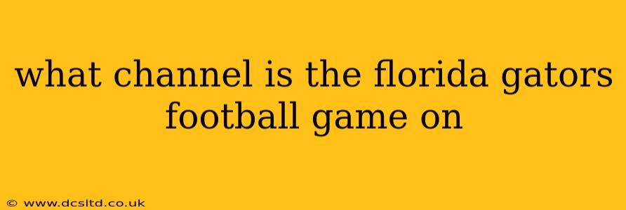 what channel is the florida gators football game on