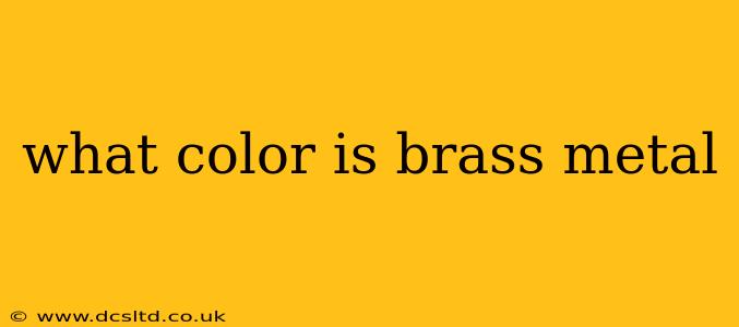 what color is brass metal