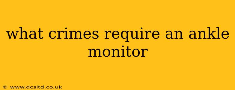what crimes require an ankle monitor