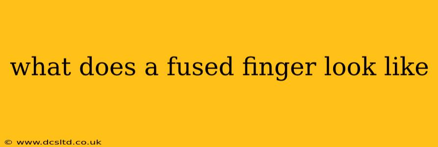 what does a fused finger look like