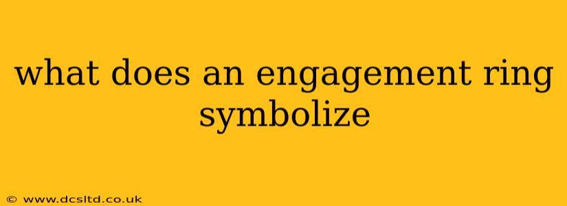 what does an engagement ring symbolize