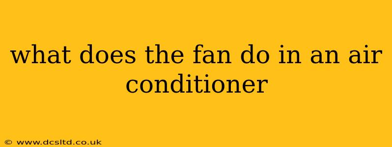what does the fan do in an air conditioner