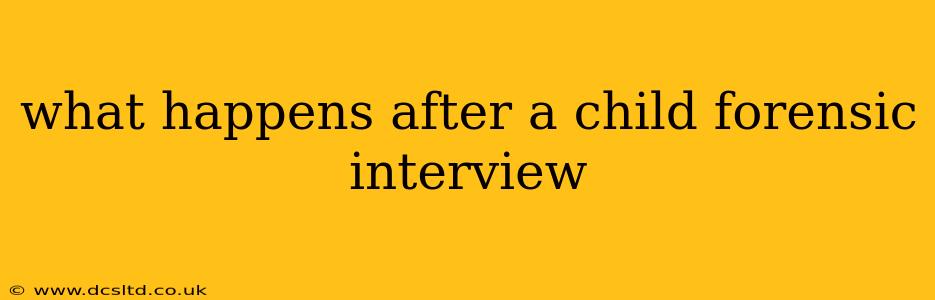 what happens after a child forensic interview