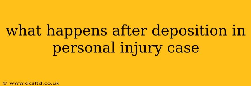 what happens after deposition in personal injury case