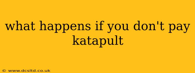 what happens if you don't pay katapult