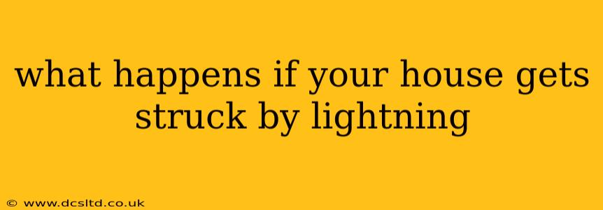what happens if your house gets struck by lightning
