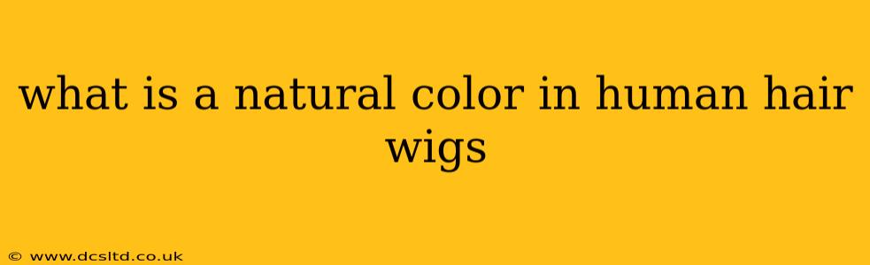 what is a natural color in human hair wigs