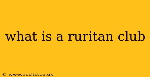 what is a ruritan club