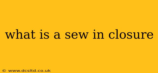 what is a sew in closure