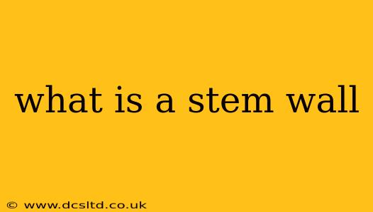 what is a stem wall