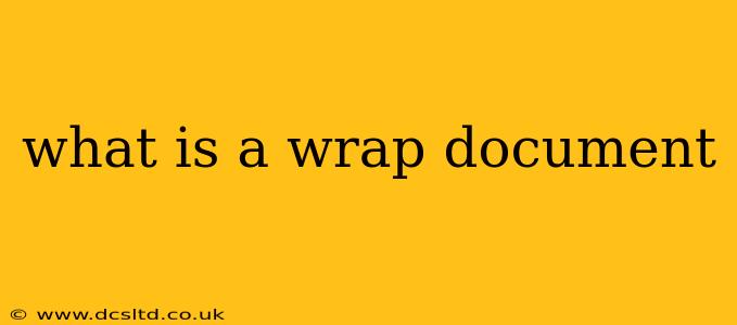 what is a wrap document
