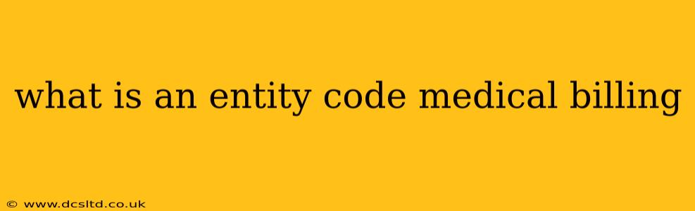 what is an entity code medical billing